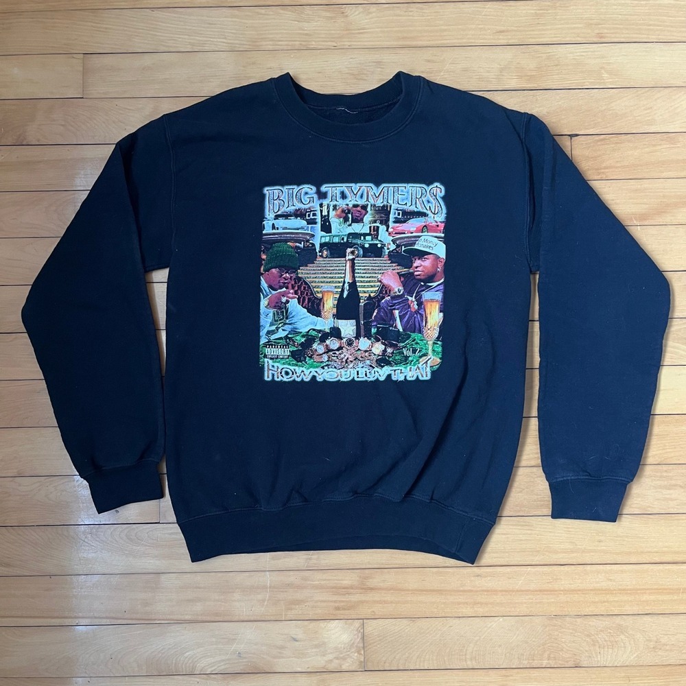 Cash Money Records Big Tymers How You Luv That Vol 2 Black Sweatshirt Small
